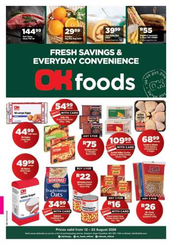 OK Foods catalogue  - 12/08/2026 - 23/08/2026.