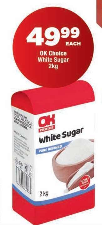 OK Choice White Sugar 2kg