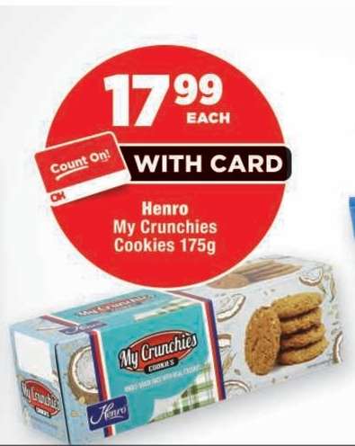 Henro My Crunchies Cookies 175g