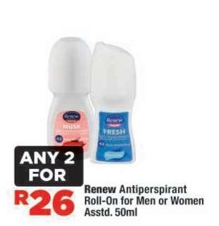 Renew Antiperspirant Roll-On
