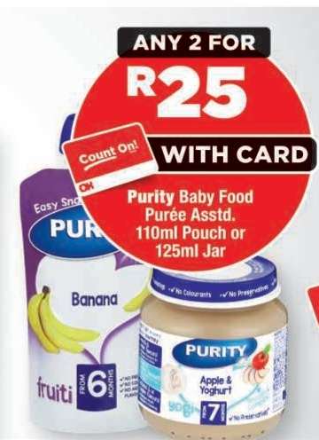 Purity Baby Food Purée Asstd.