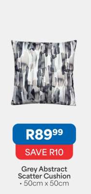 Grey Abstract Scatter Cushion