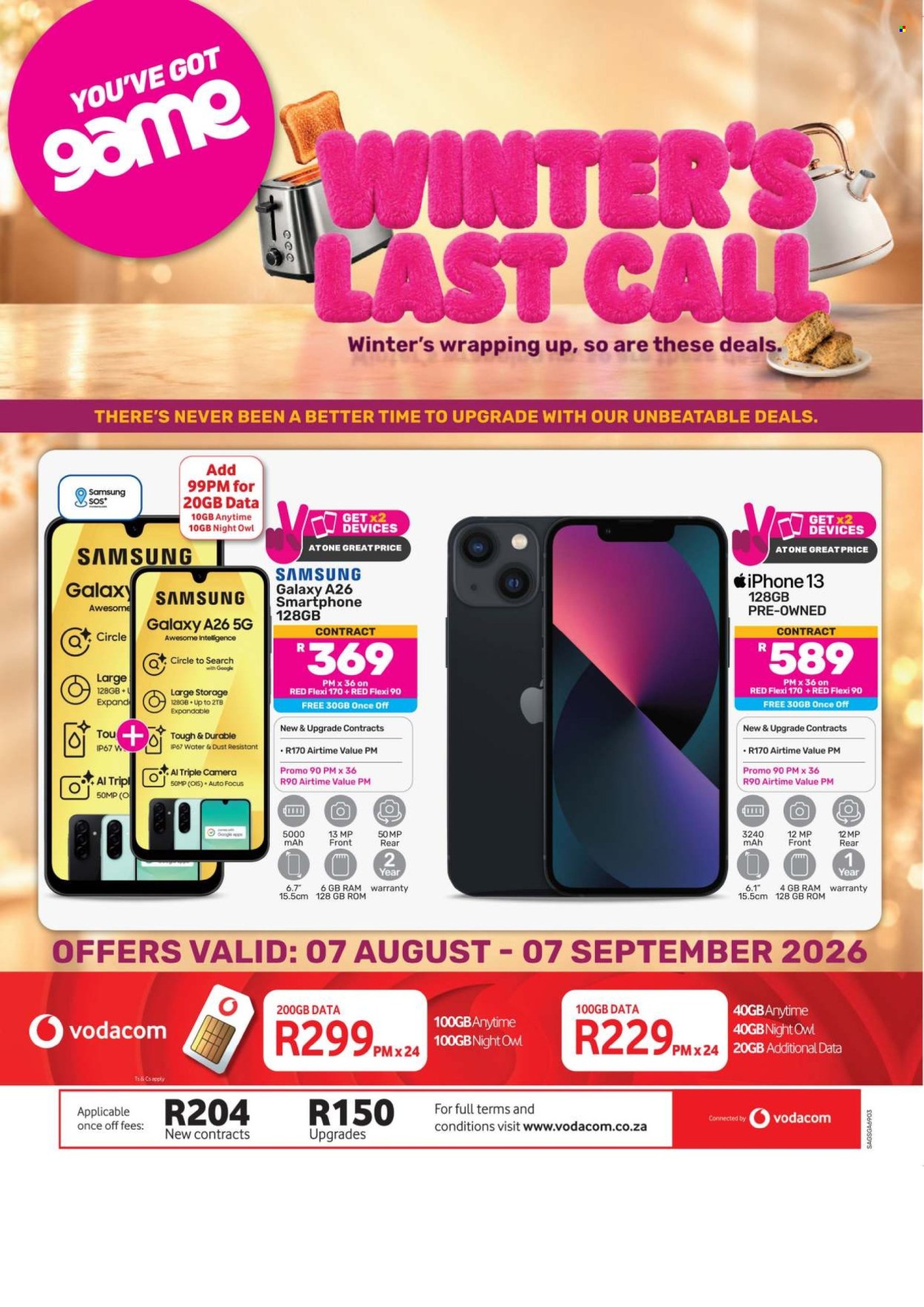 Game specials - 07/08/2026 - 07/09/2026. Page 1