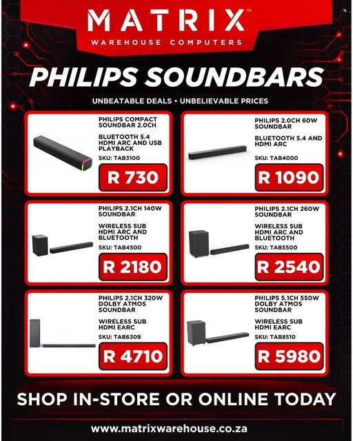 Matrix Warehouse specials. Page 2