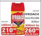 DYROACH Insecticide Killer 180ml 6s