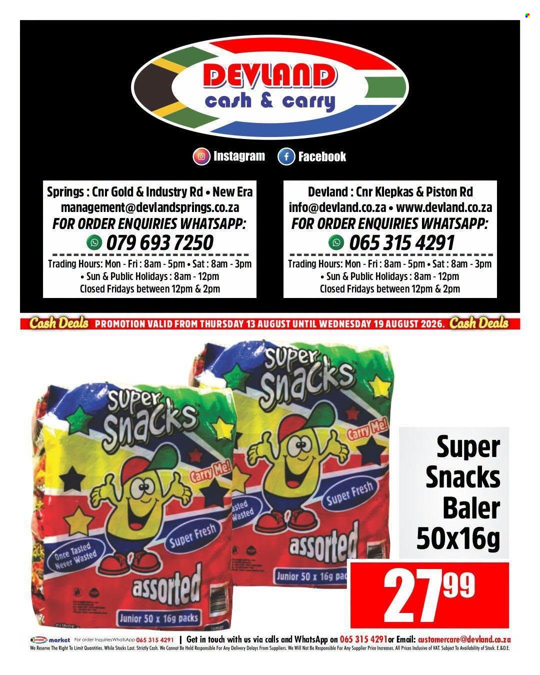 Devland specials - 13/08/2026 - 19/08/2026. Page 8