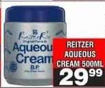REITZER Aqueous Cream 500ml