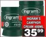 INGRAM'S CAMPHOR CREAM 400ML