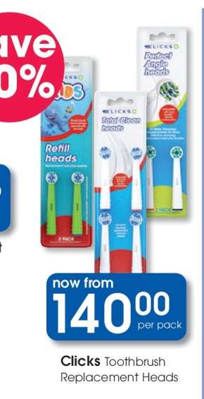 Clicks Toothbrush Replacement Heads