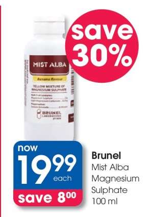 Brunel Mist Alba Magnesium Sulphate 100 ml