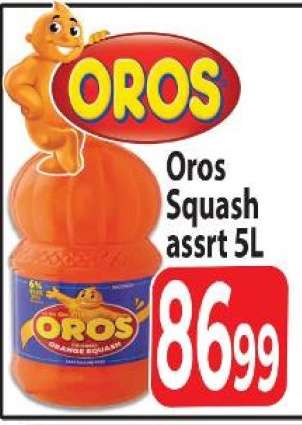 Oros Squash asrtd 5L