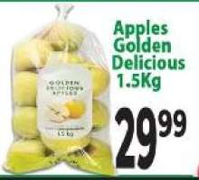 Apples Golden Delicious