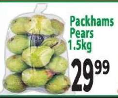 Packhams Pears