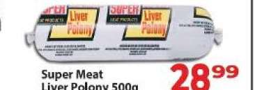 Super Meat Liver Polony 500g