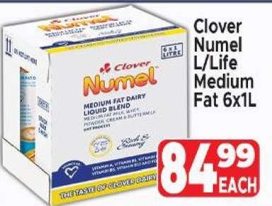 Clover Numel L/Life Medium Fat 6x1L