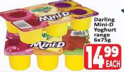 Darling Mini-D Yoghurt range