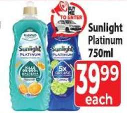Sunlight Platinum 750ml