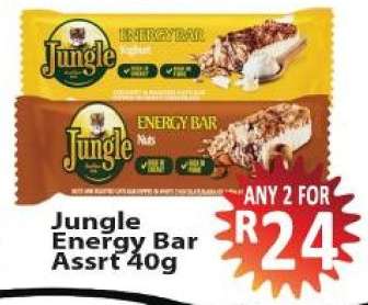 Jungle Energy Bar Assrt 40g