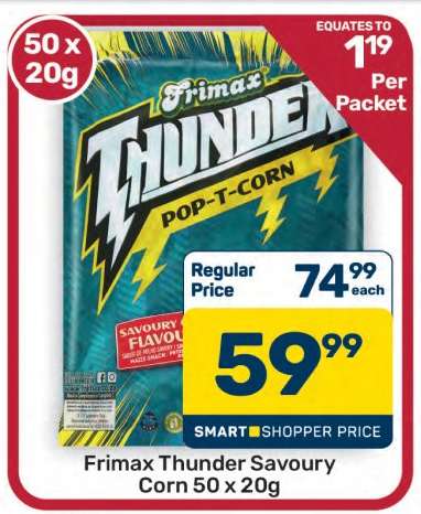 Frimax Thunder Savoury Corn 50 x 20g