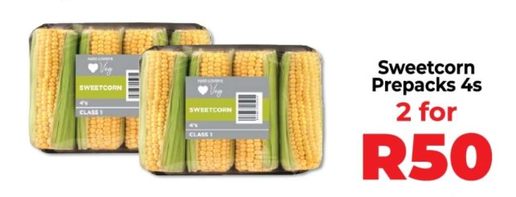 Sweetcorn Prepacks 4s