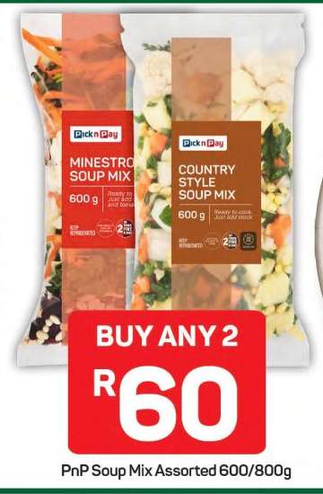 PnP Soup Mix Assorted 600 800g