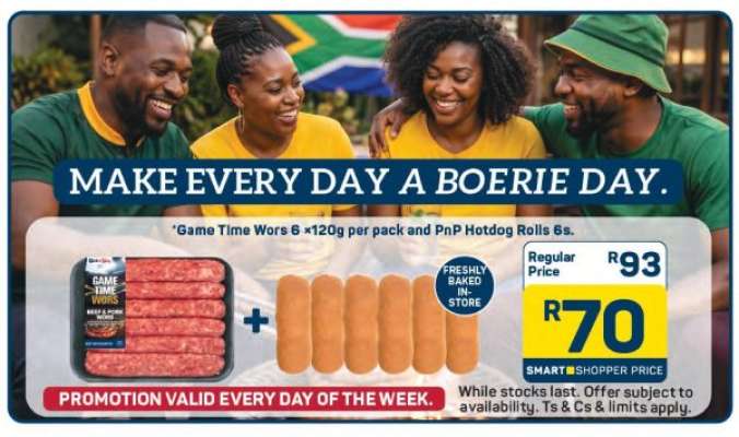Game Time Wors 6 + PnP Hotdog Rolls 6s