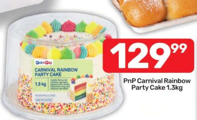 PnP Carnival Rainbow Party Cake 1.3kg