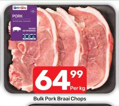 Bulk Pork Braai Chops