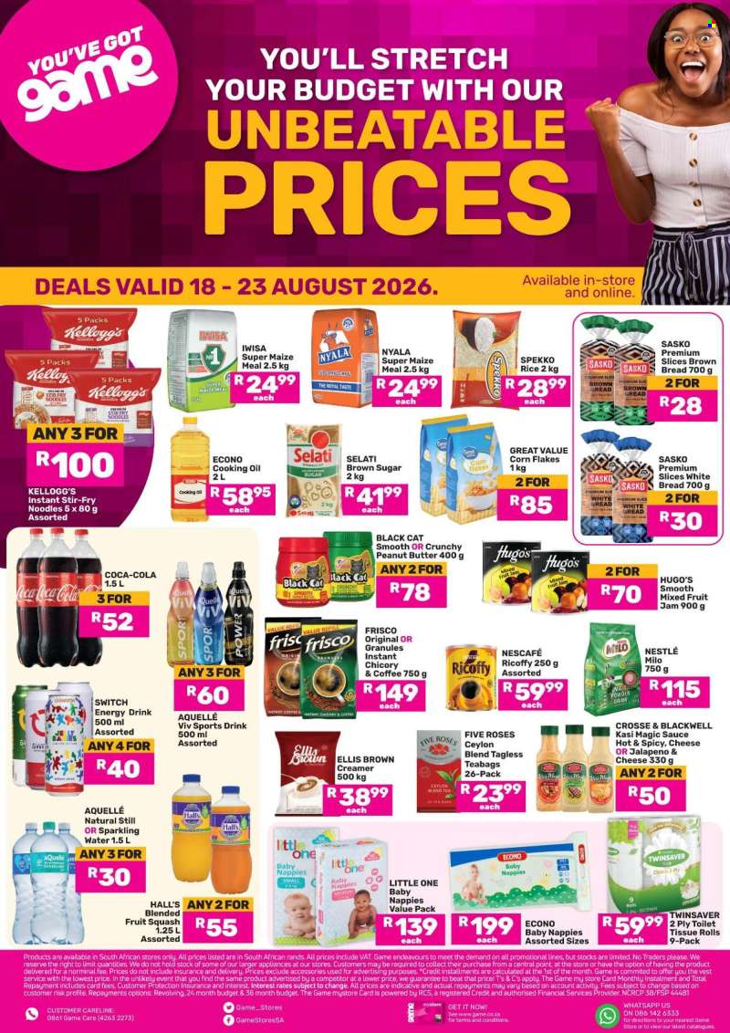 Game catalogue  - 18/08/2026 - 23/08/2026.