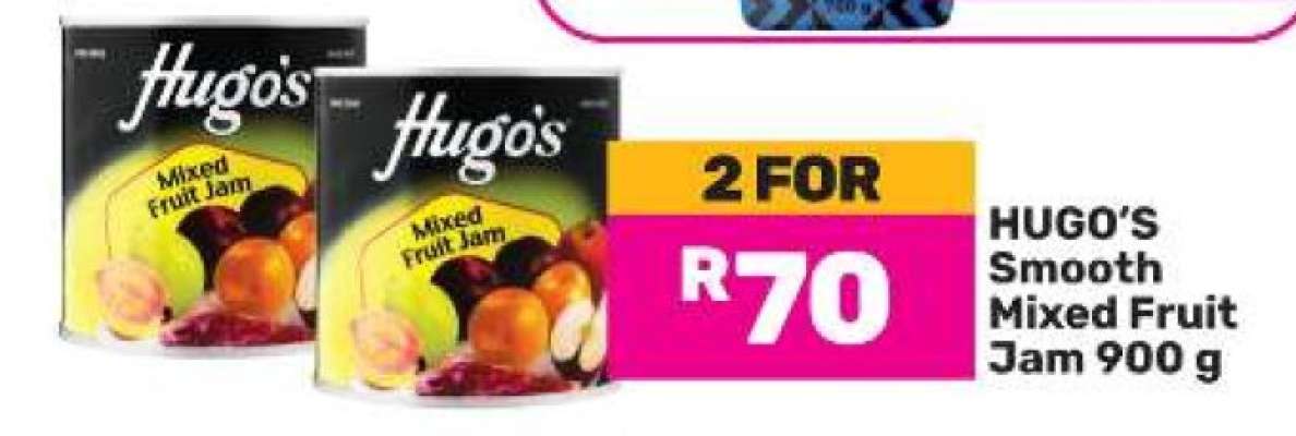 Hugo's Smooth Mixed Fruit Jam 900 g