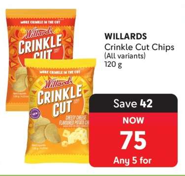 Willards Crinkle Cut Chips