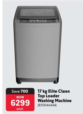 17 kg Elite Clean Top Loader Washing Machine