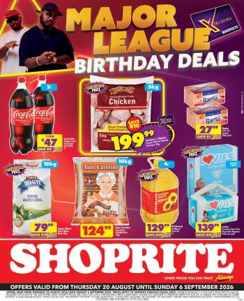 Shoprite catalogue  - 20/08/2026 - 06/09/2026.