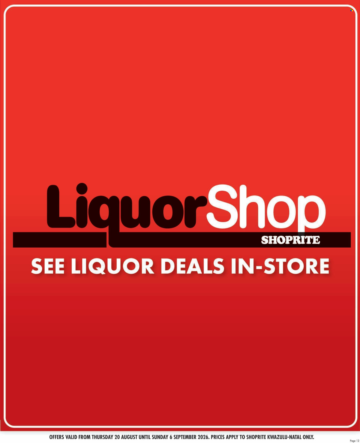 Shoprite specials - 20/08/2026 - 06/09/2026. Page 12