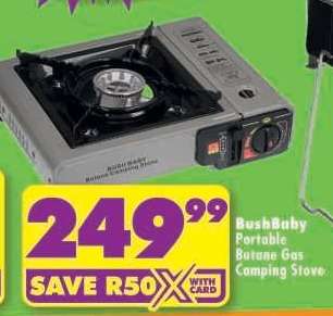 BushBaby Portable Butane Gas Camping Stove