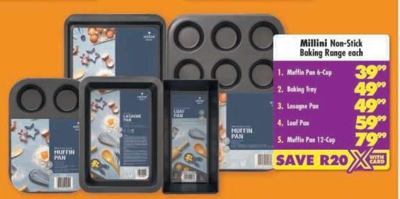 Millini Non-Stick Baking Range each