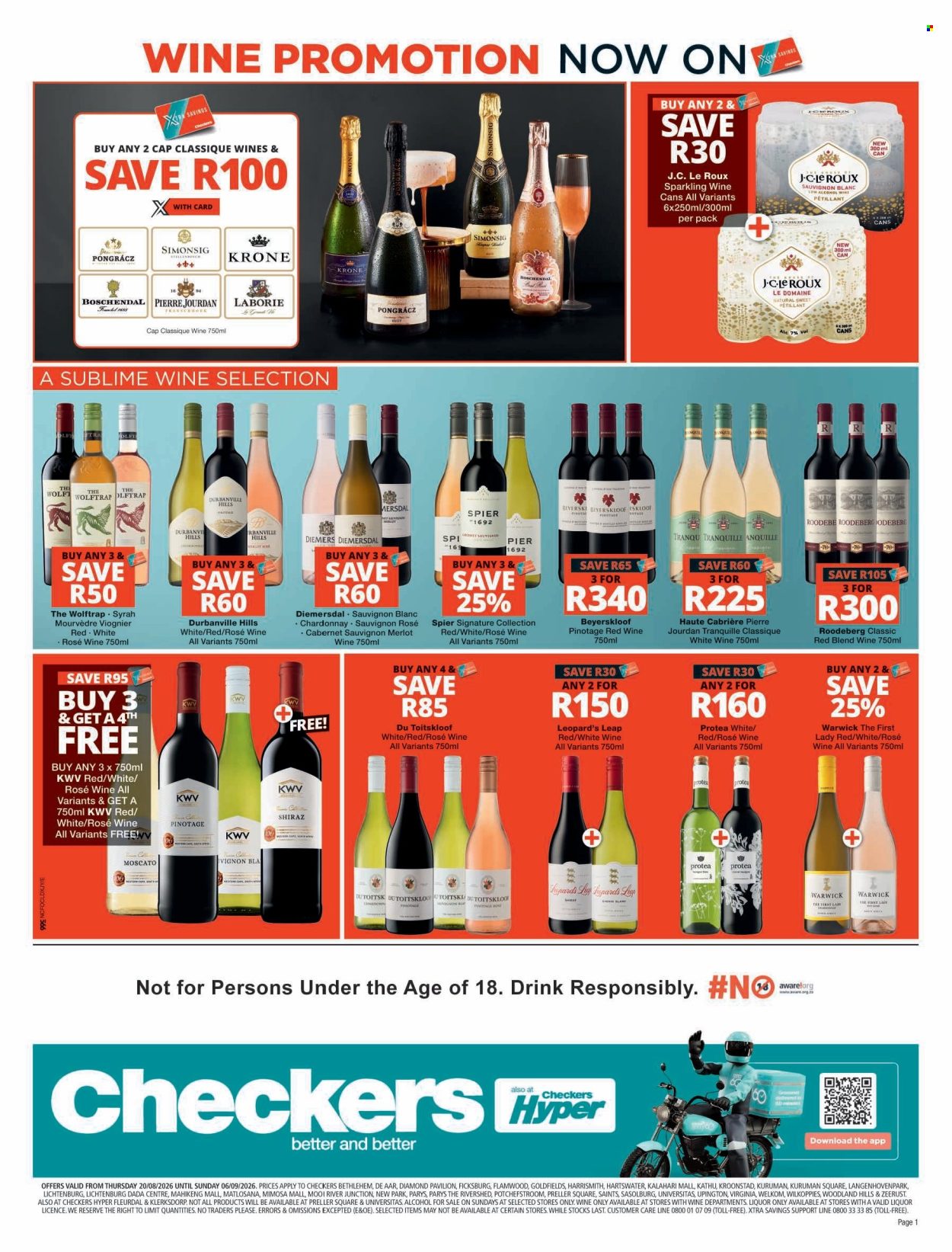 Checkers specials - 20/08/2026 - 06/09/2026. Page 1