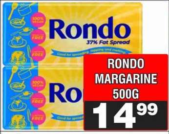 RONDO MARGARINE 500G
