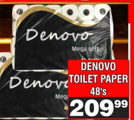 DENOVO TOILET PAPER 48's