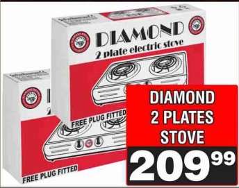DIAMOND 2 PLATES STOVE