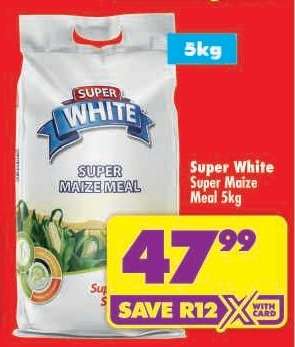 SUPER WHITE SUPER MAIZE MEAL 5kg