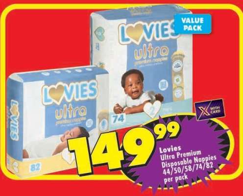 Lovies Ultra Premium Disposable Nappies