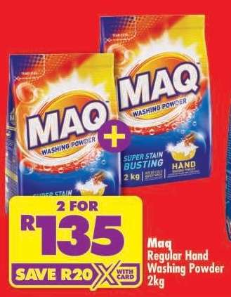 MAQ Regular Hand Washing Powder 2kg