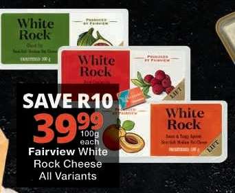 Fairview White Rock Cheese All Variants