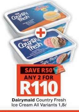 Dairymaid Country Fresh Ice Cream
