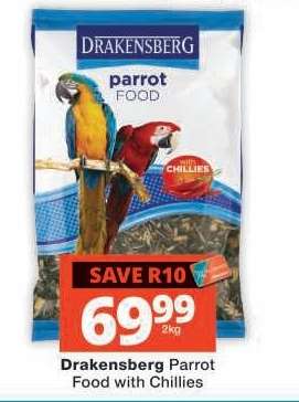Drakensberg Parrot Food with Chillies