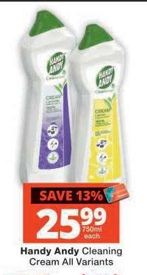 Handy Andy Cleaning Cream All Variants