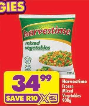 HARVESTIME FROZEN MIXED VEGETABLES 900g