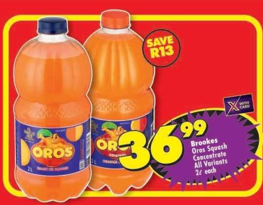Brookes Oros Squash Concentrate