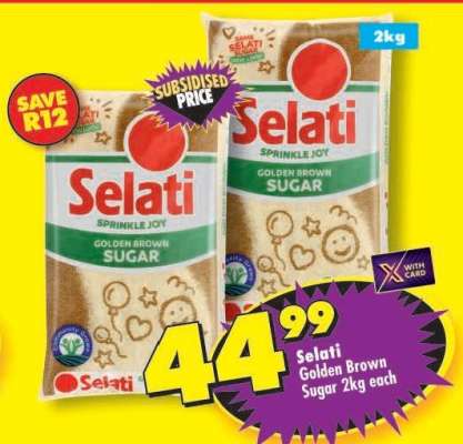 Selati Golden Brown Sugar-2Kg Each